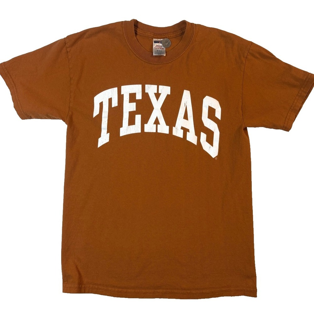 Texas Longhorns Shirt Mens M Jerzees Orange Y2K Sportcore Vintage